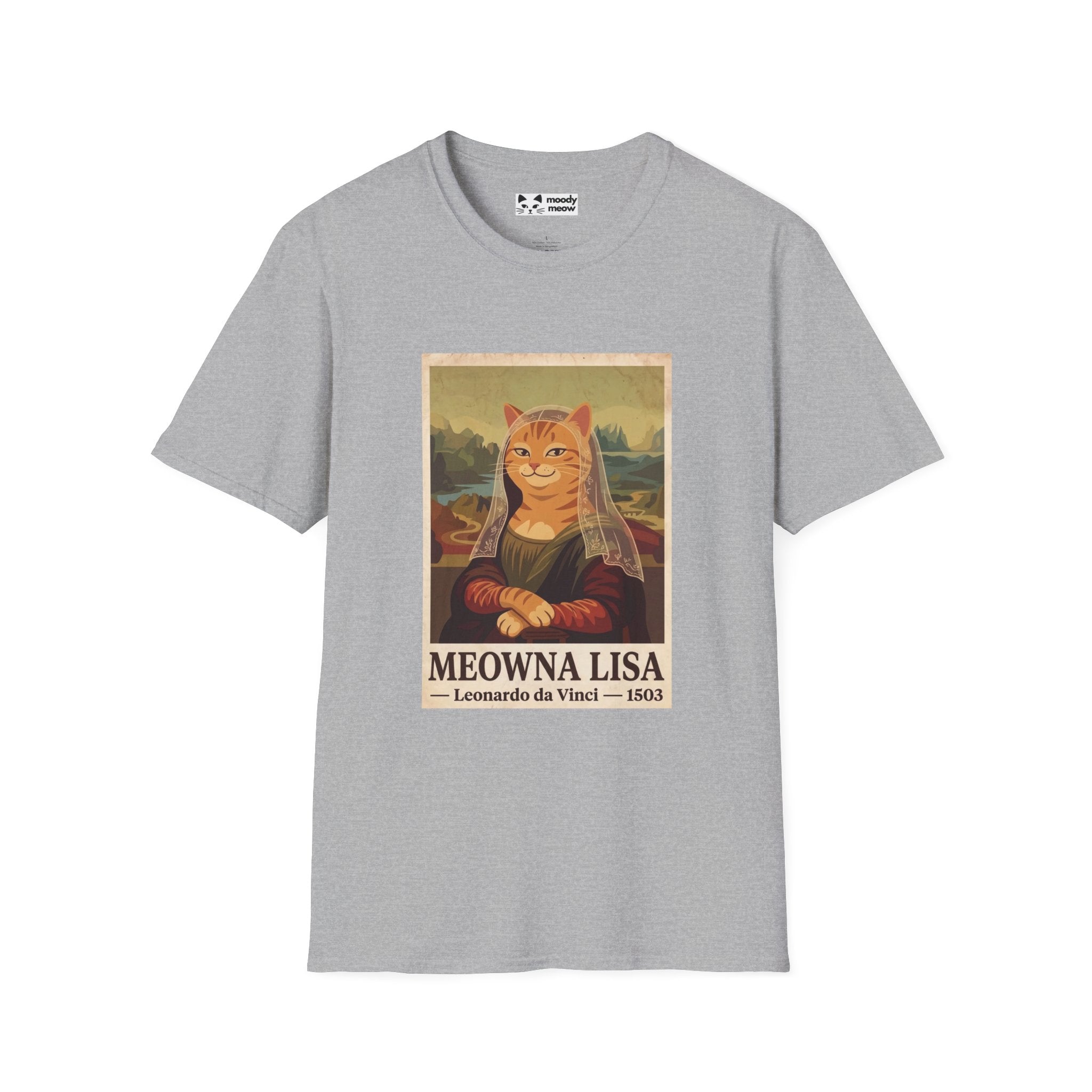 Meowna Lisa Cat T-Shirt