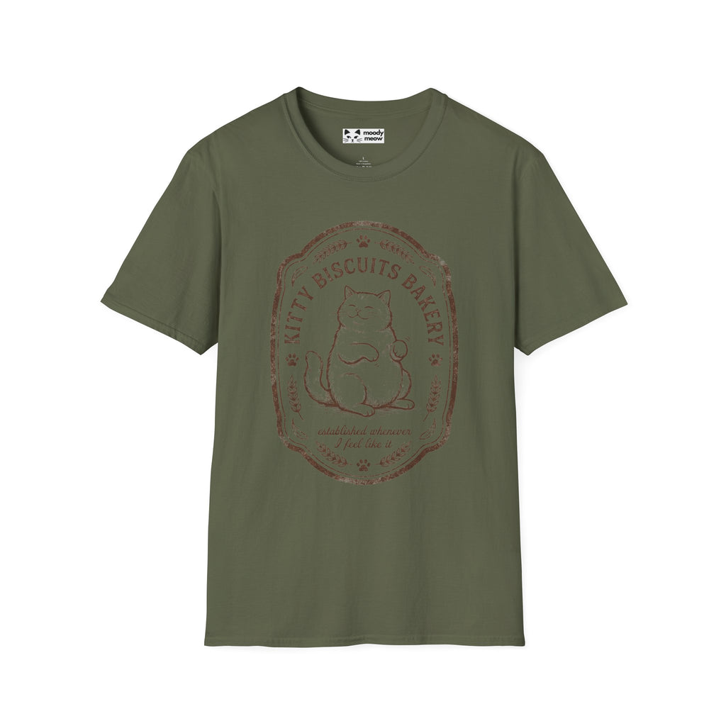 Kitty Biscuits Bakery Cat T-Shirt