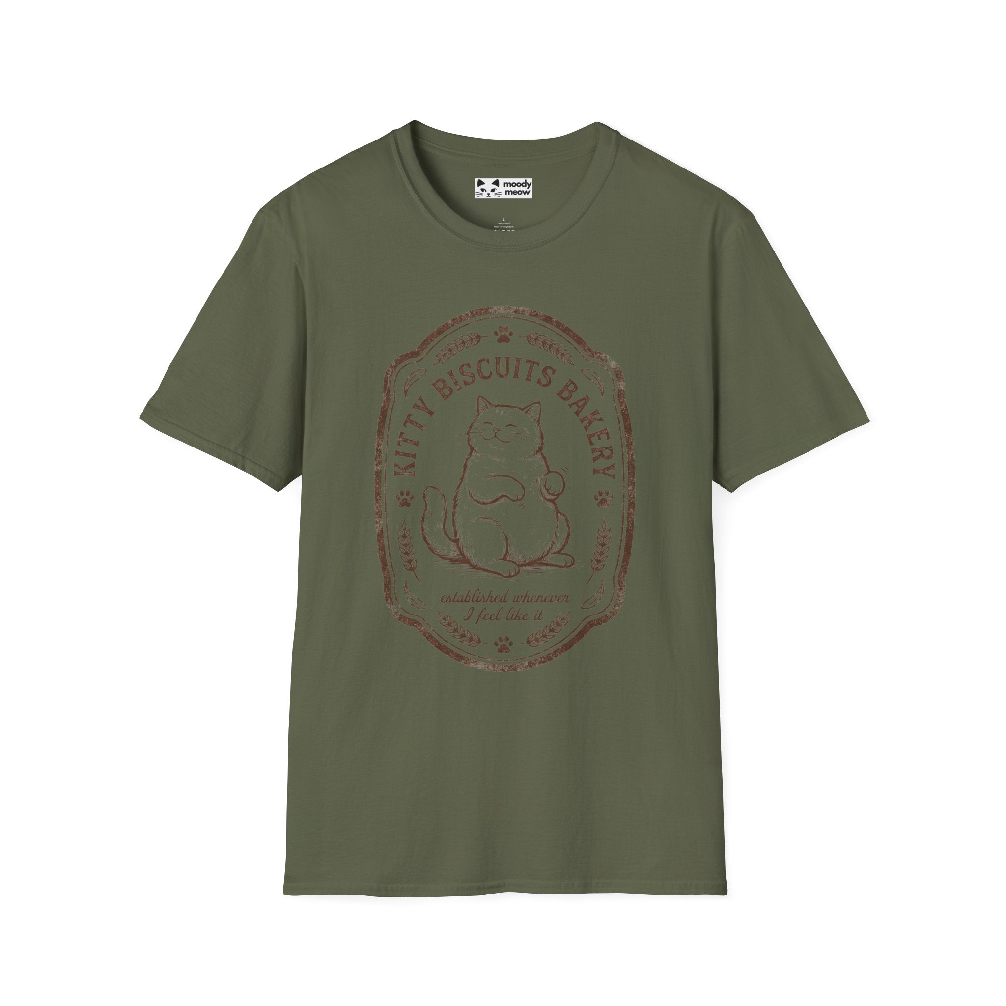Kitty Biscuits Bakery Cat T-Shirt