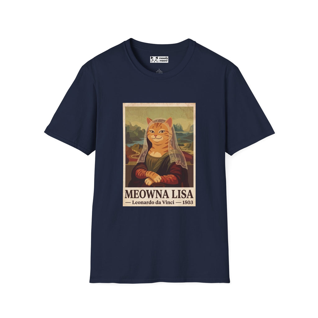 Meowna Lisa Cat T-Shirt