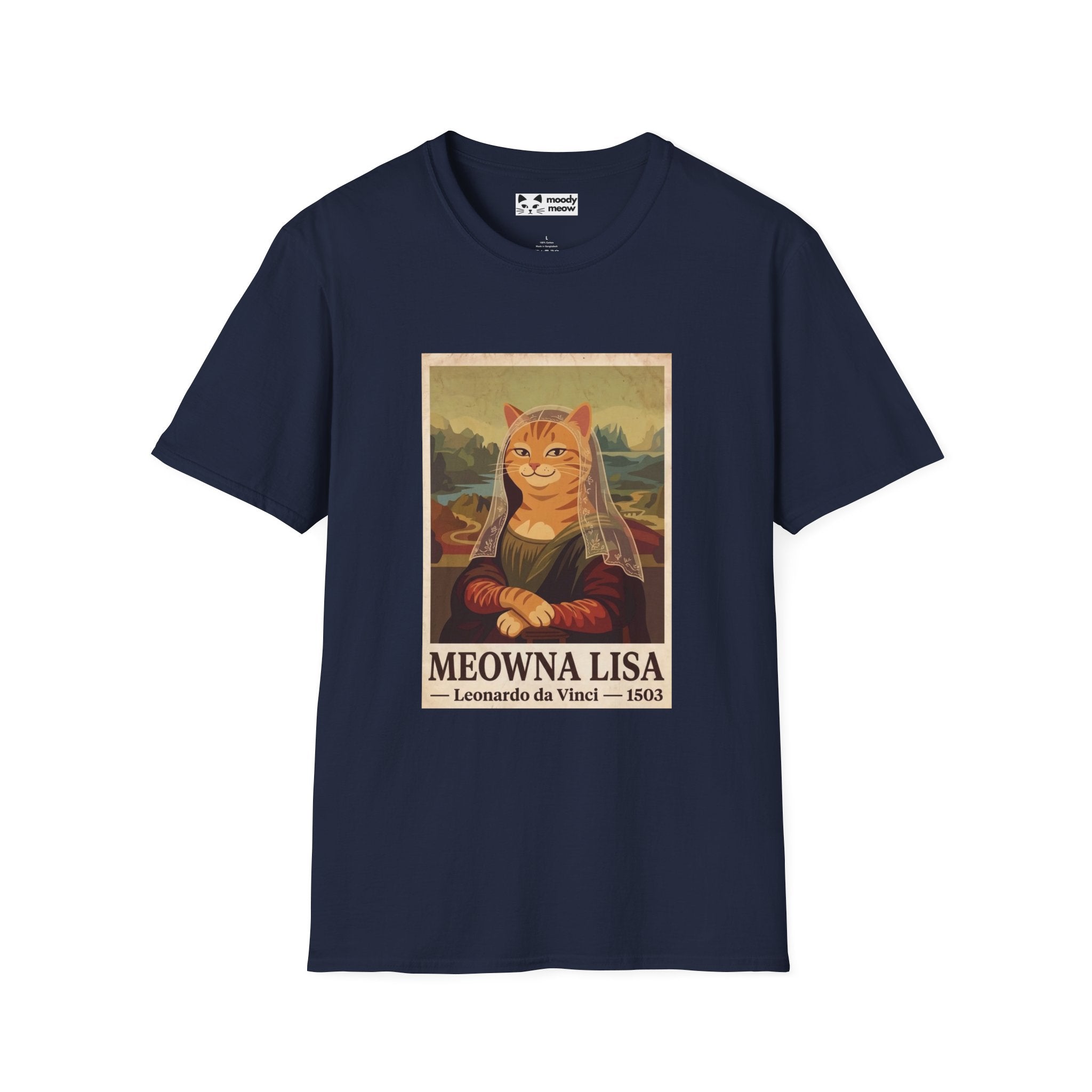 Meowna Lisa Cat T-Shirt