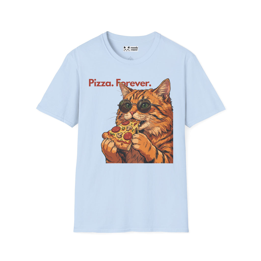 Pizza Forever Cat T-Shirt