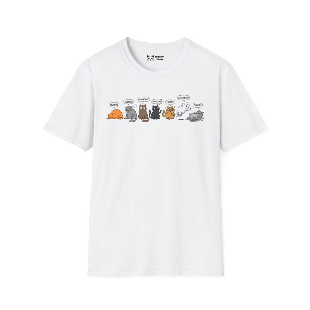 Weekend Weekday Cat T-Shirt