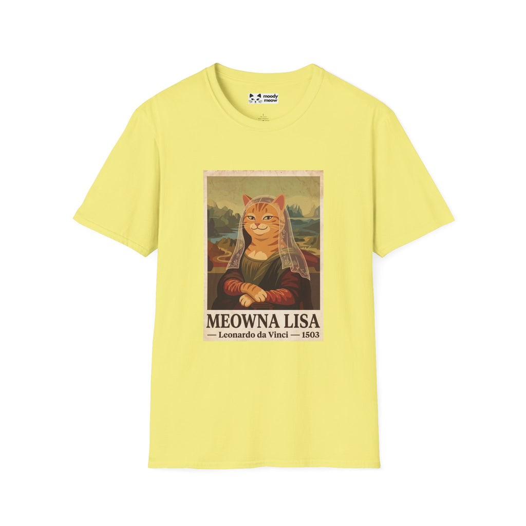 Meowna Lisa Cat T-Shirt