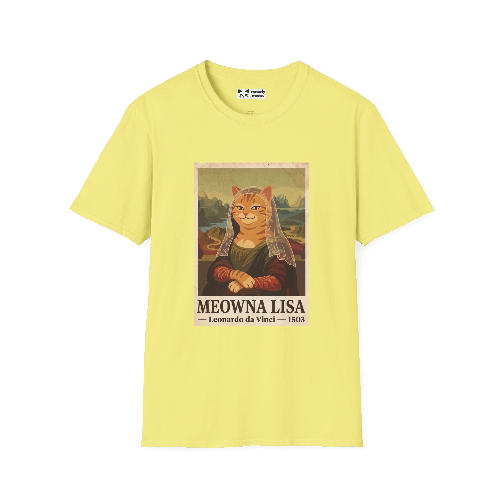 Meowna Lisa Cat T-Shirt