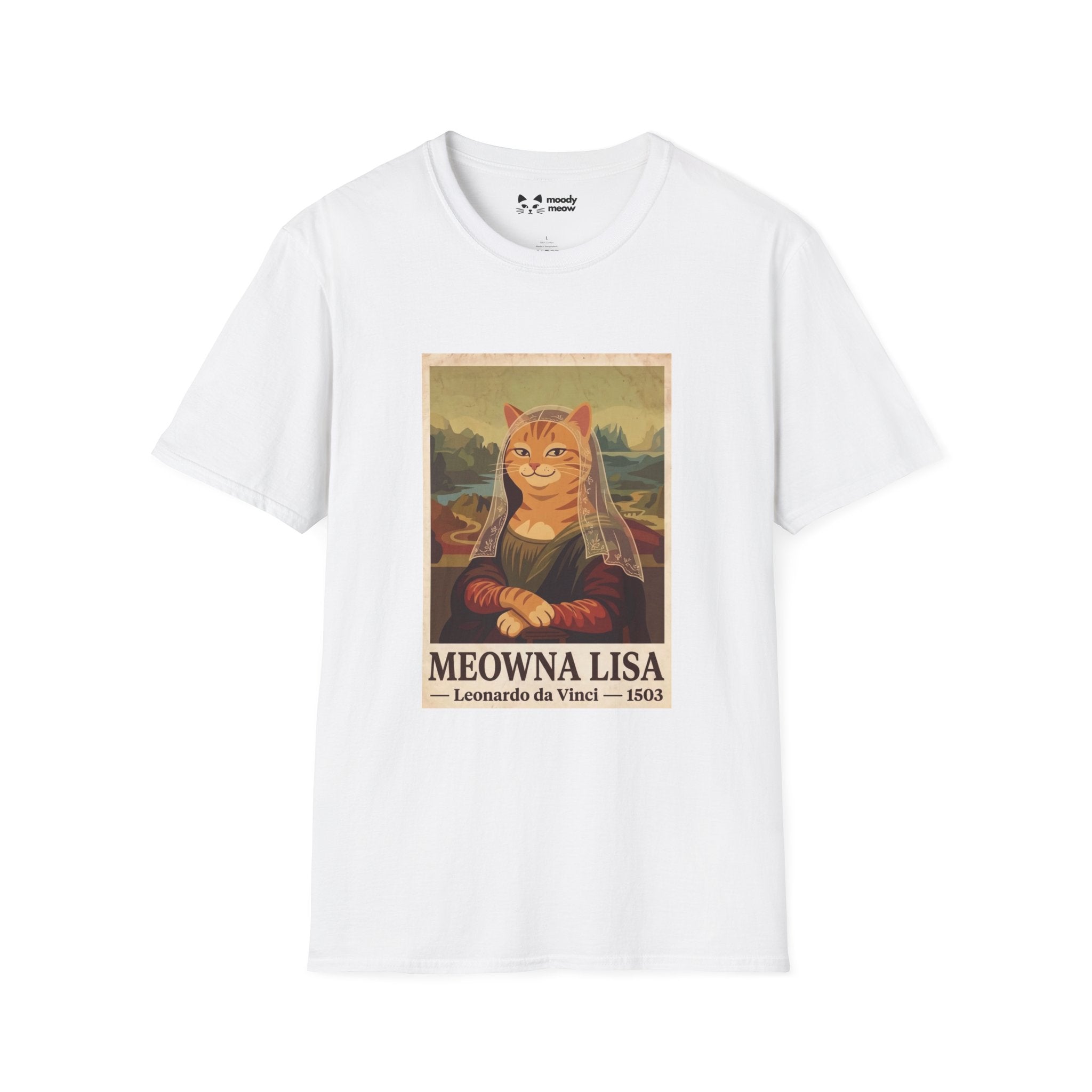 Meowna Lisa Cat T-Shirt