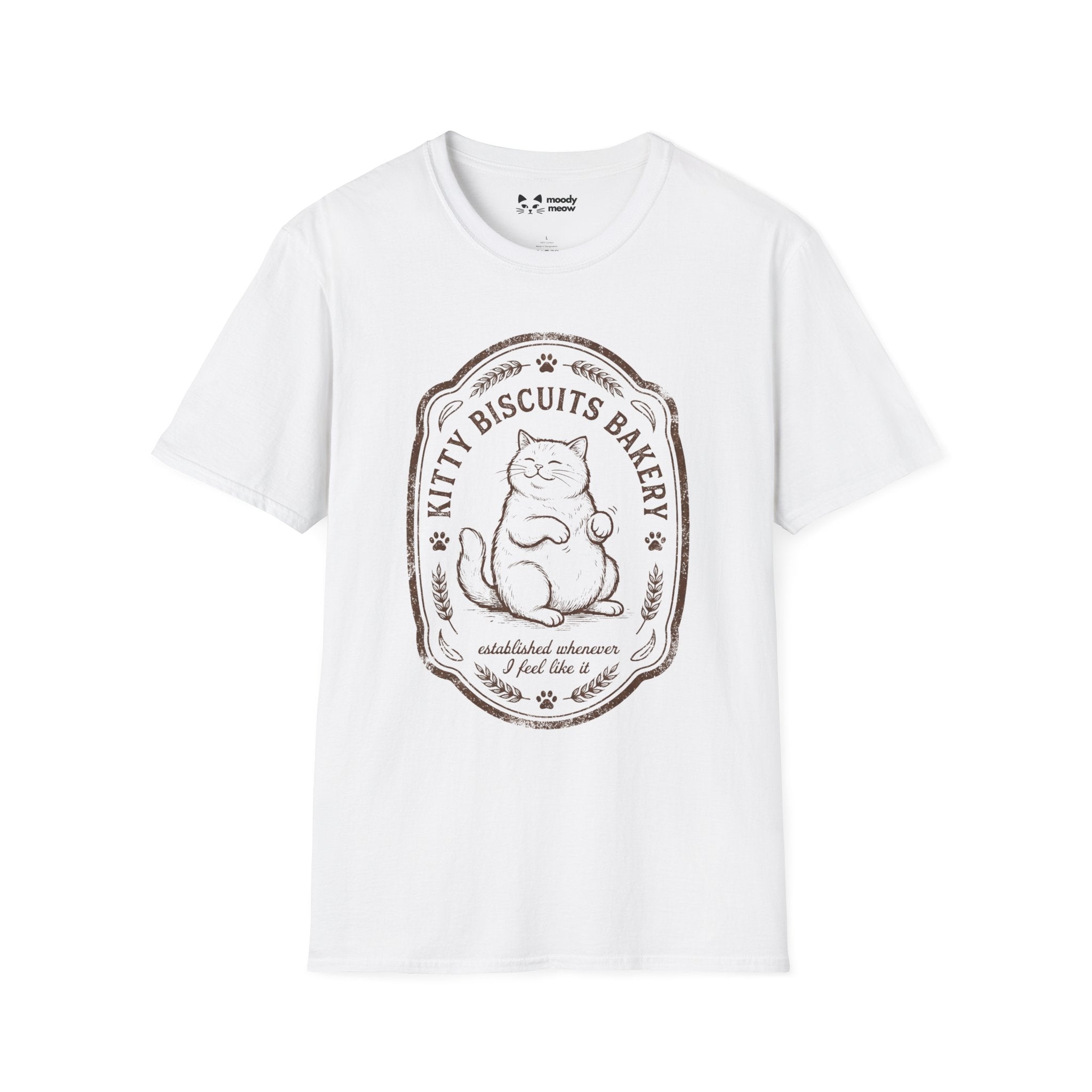 Kitty Biscuits Bakery Cat T-Shirt