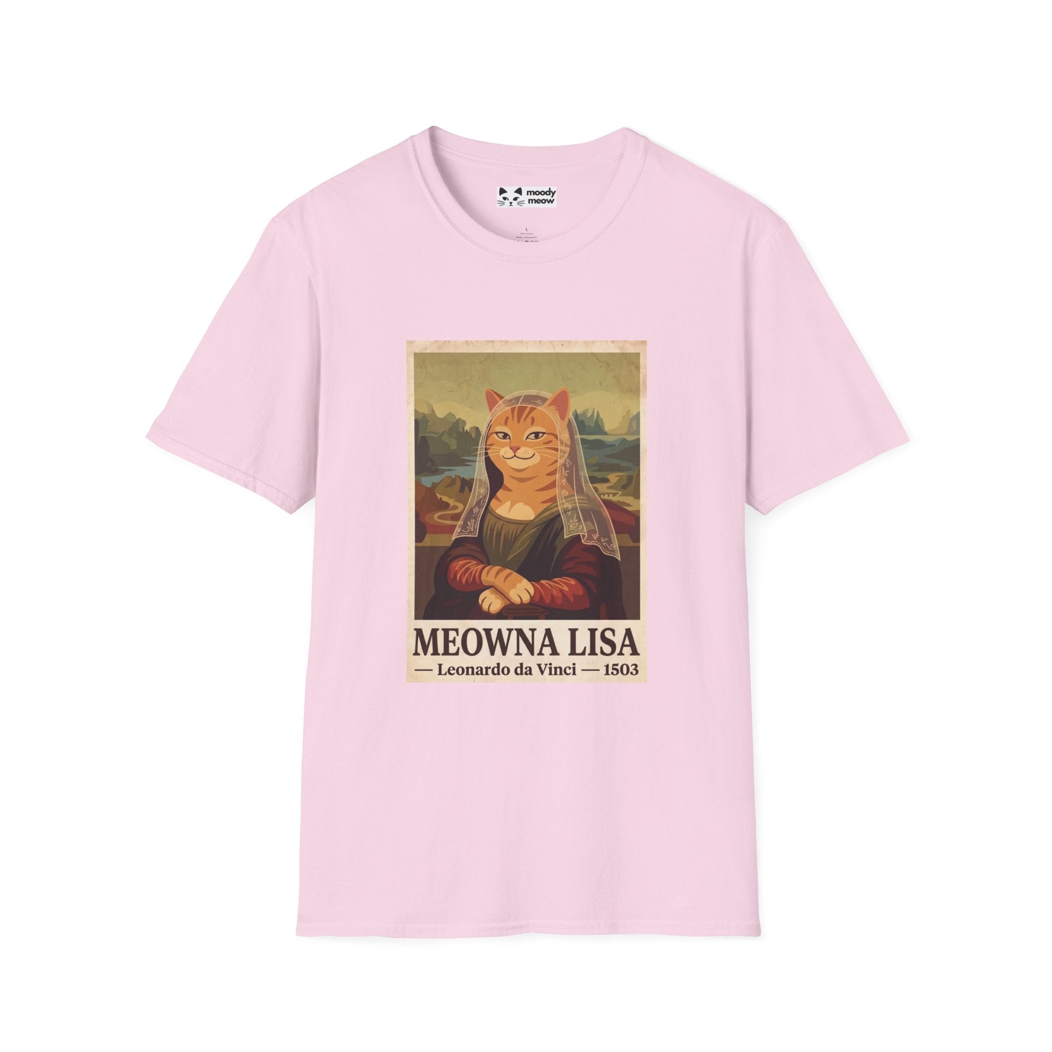 Meowna Lisa Cat T-Shirt