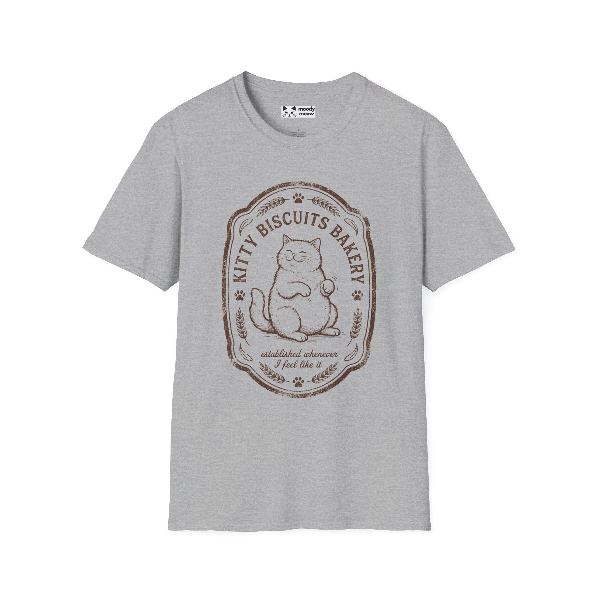 Kitty Biscuits Bakery Cat T-Shirt