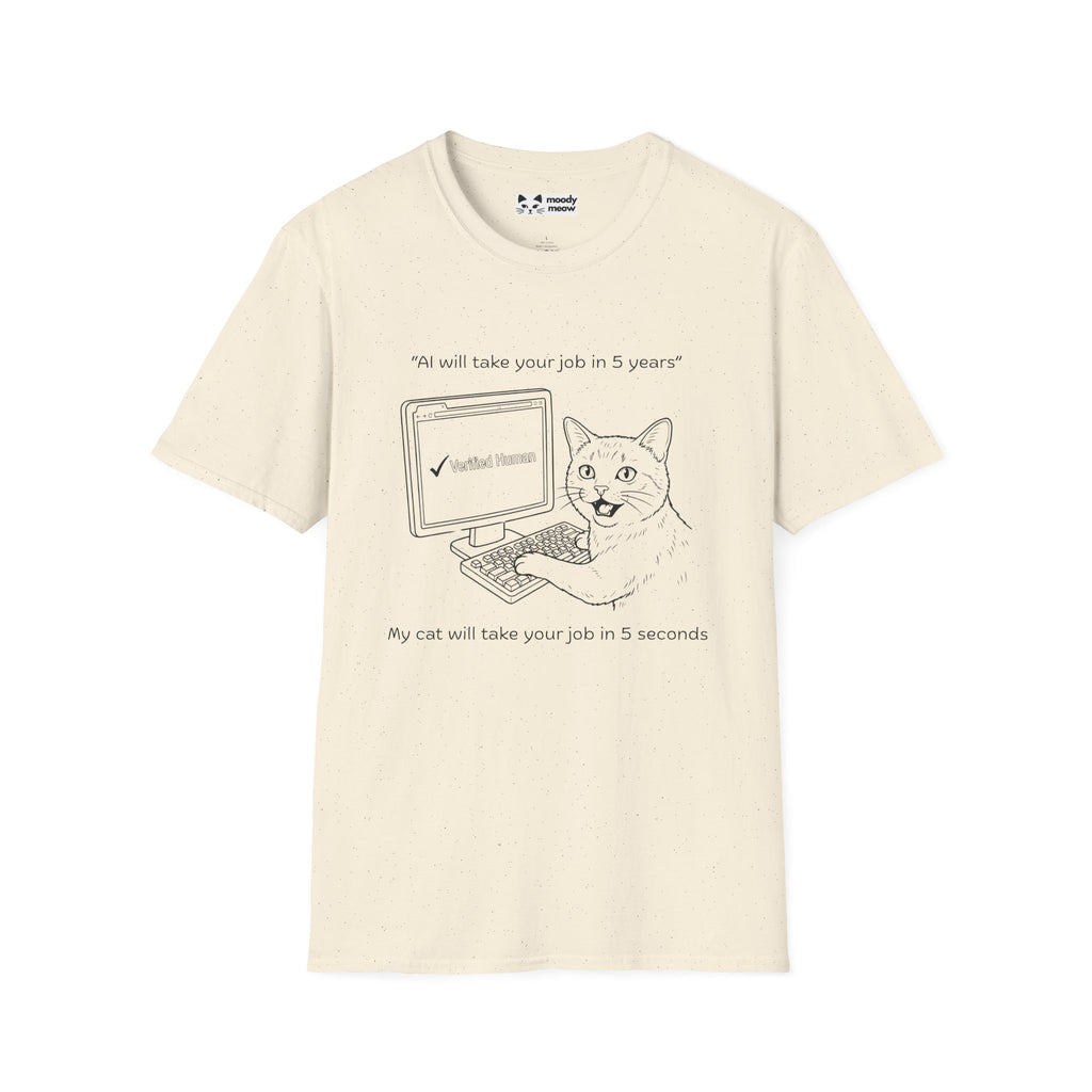 My Cat Will Take Your Job in 5 Seconds Cat T-Shirt