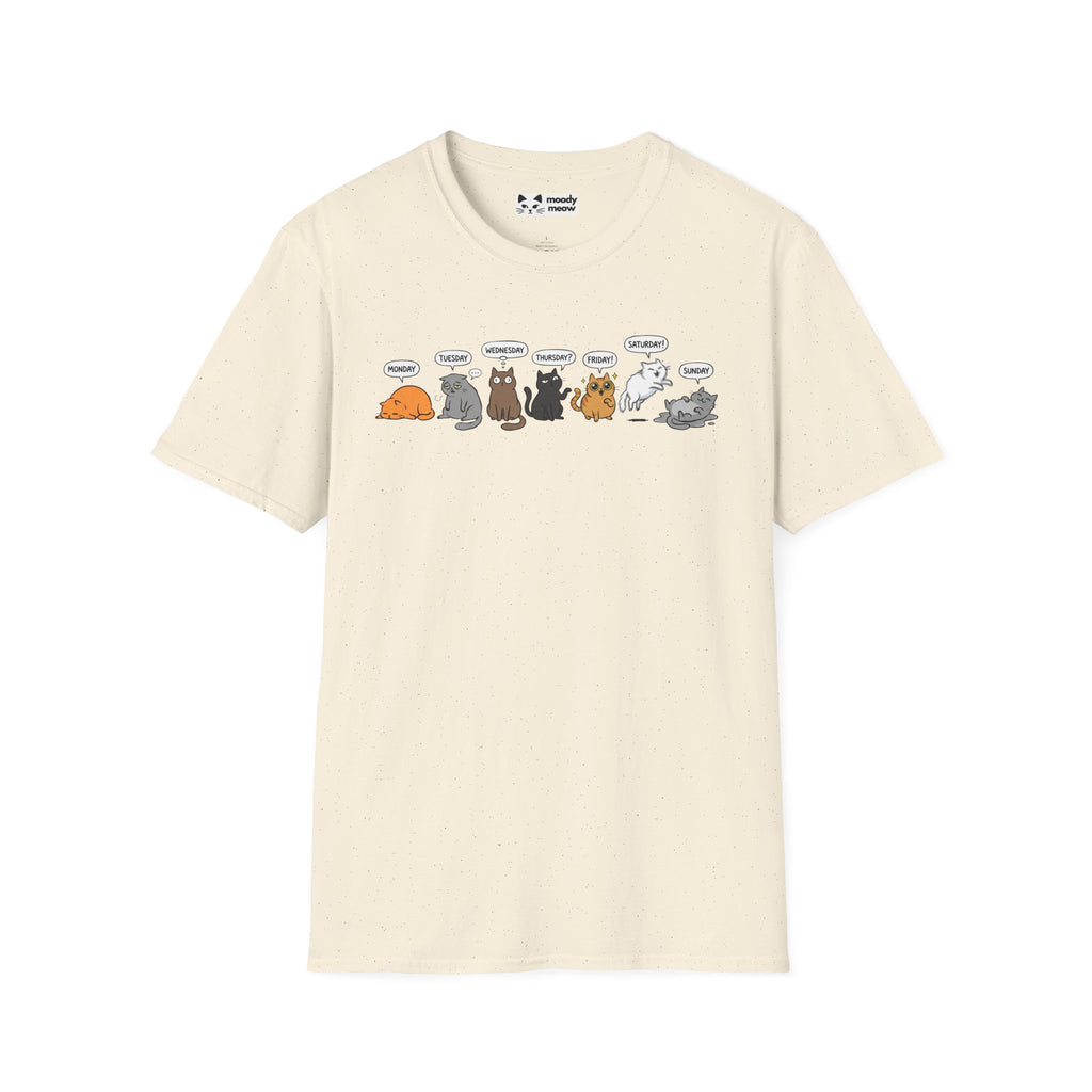 Weekend Weekday Cat T-Shirt