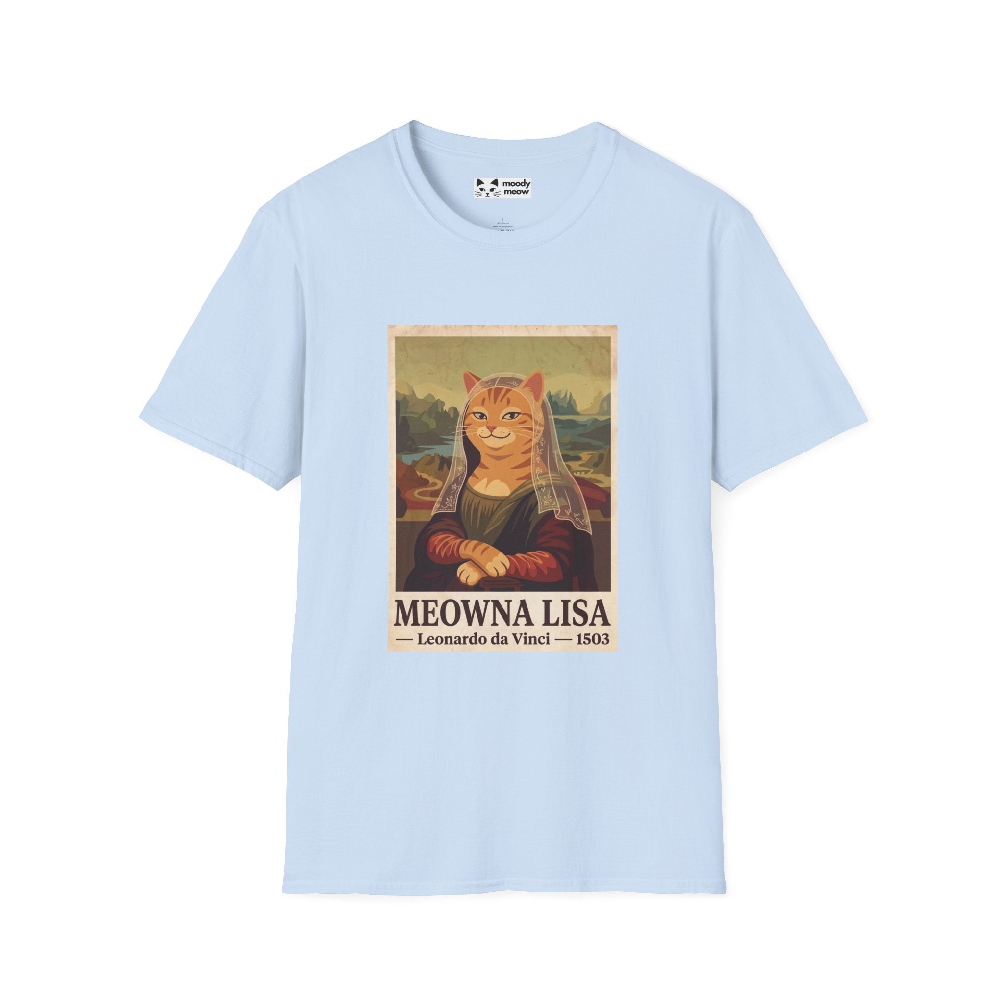 Meowna Lisa Cat T-Shirt