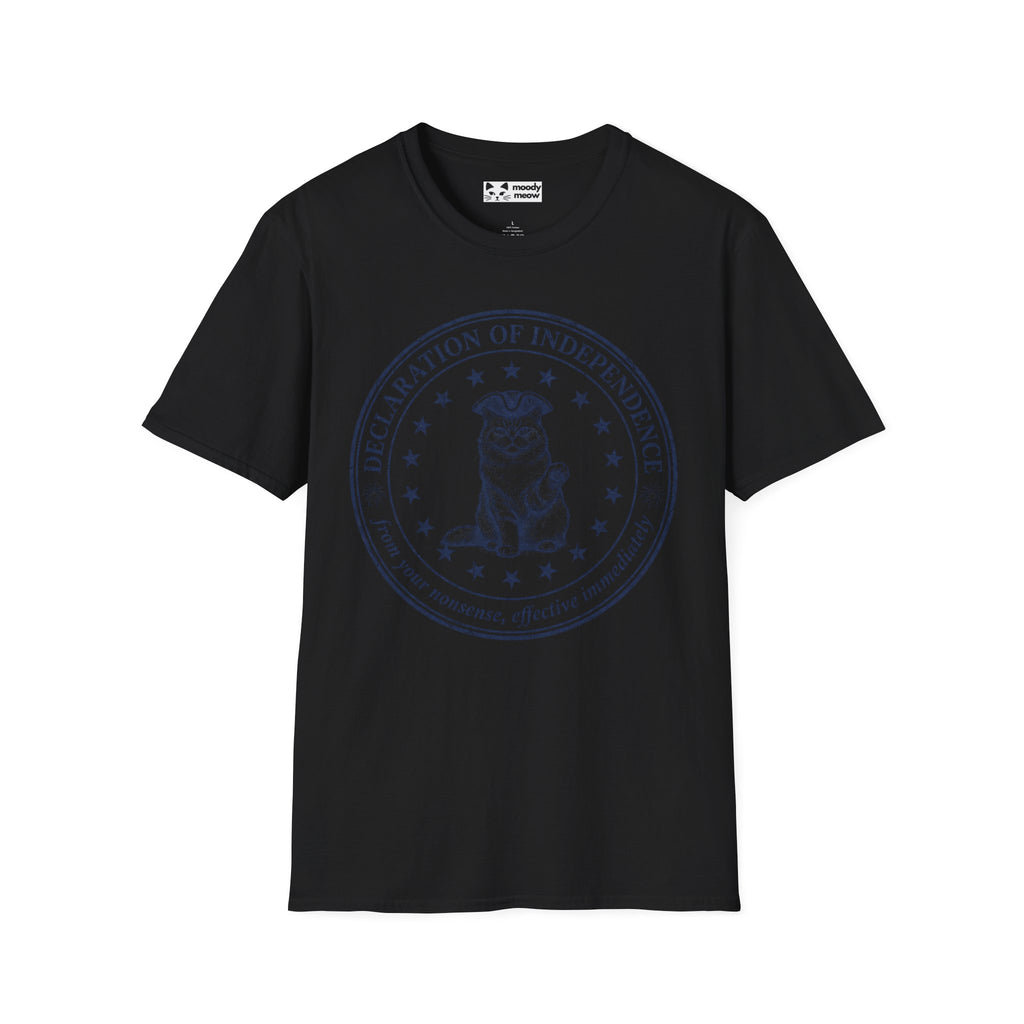 Declaration of Independence Cat T-Shirt