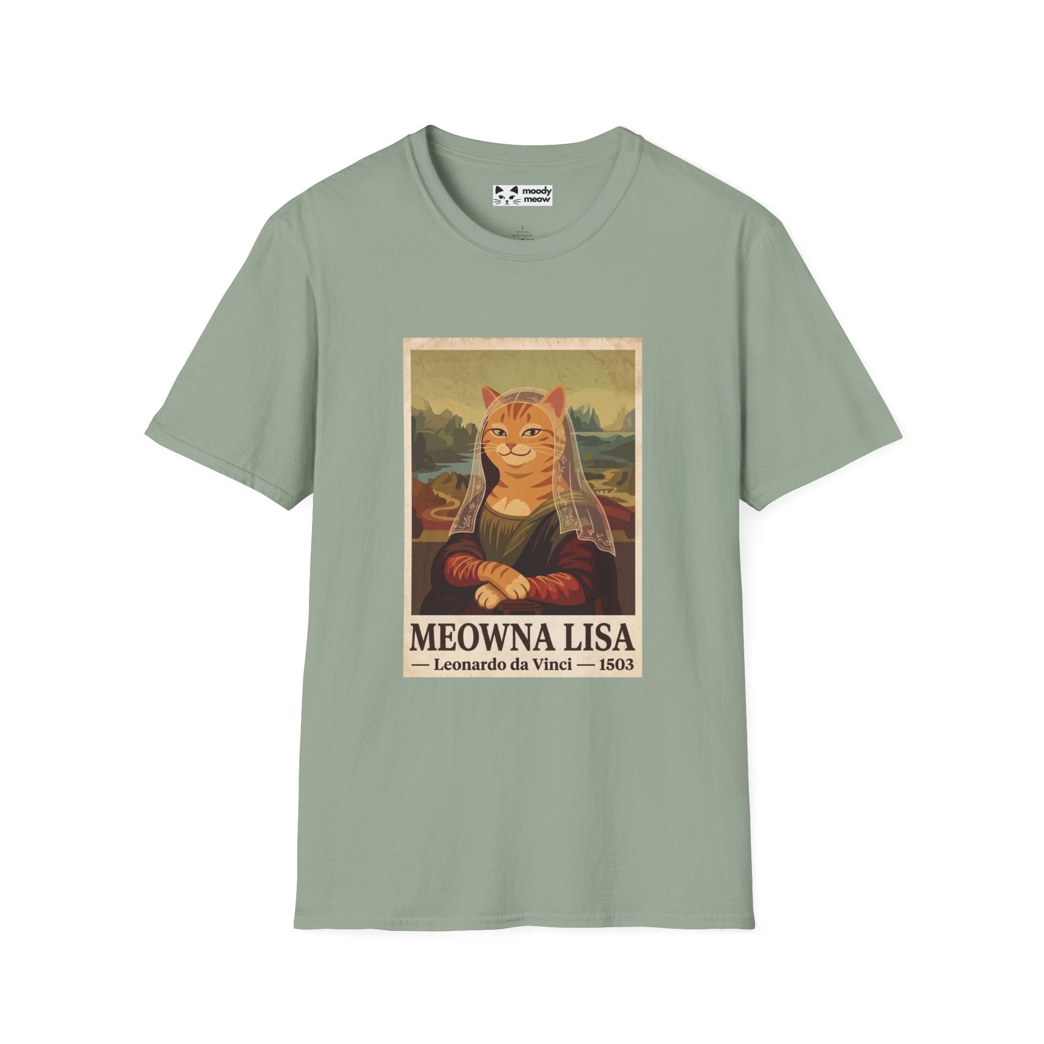 Meowna Lisa Cat T-Shirt