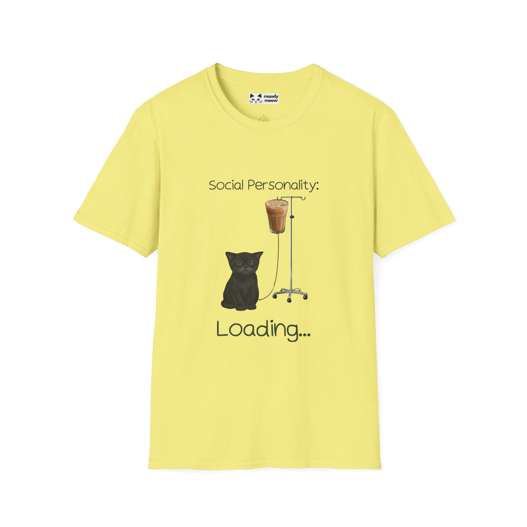 Social Personality Loading Cat T-Shirt