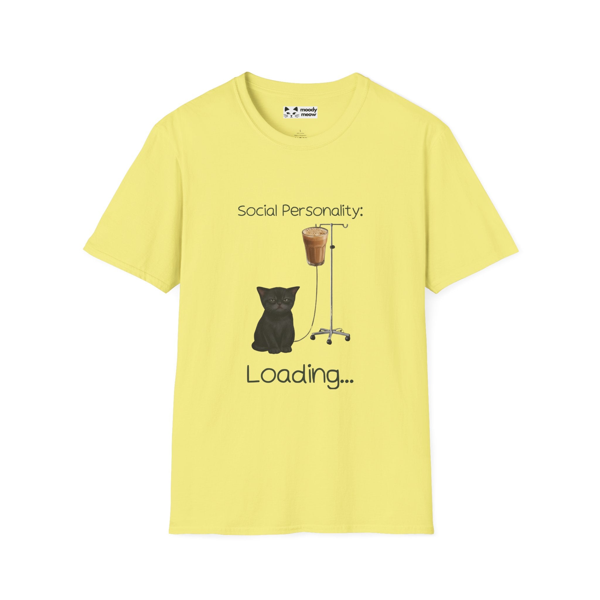 Social Personality Loading Cat T-Shirt