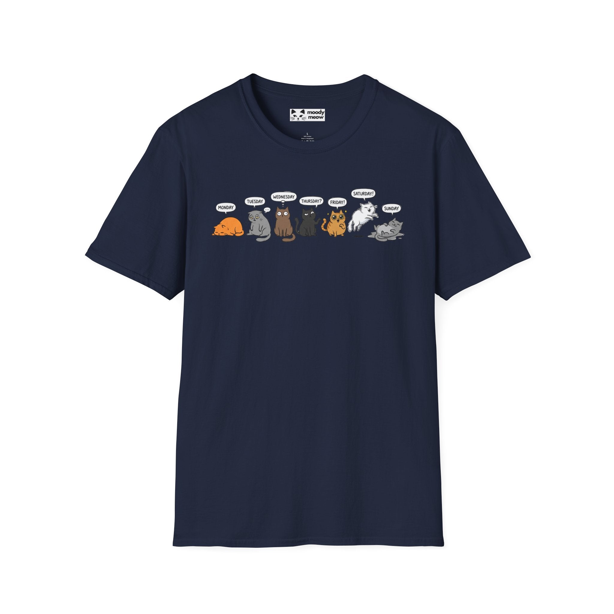 Weekend Weekday Cat T-Shirt