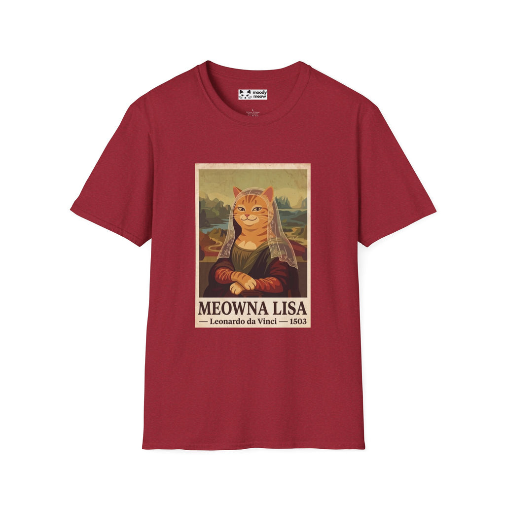 Meowna Lisa Cat T-Shirt
