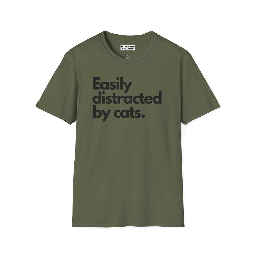 Easily Distracted by Cats T-Shirt
