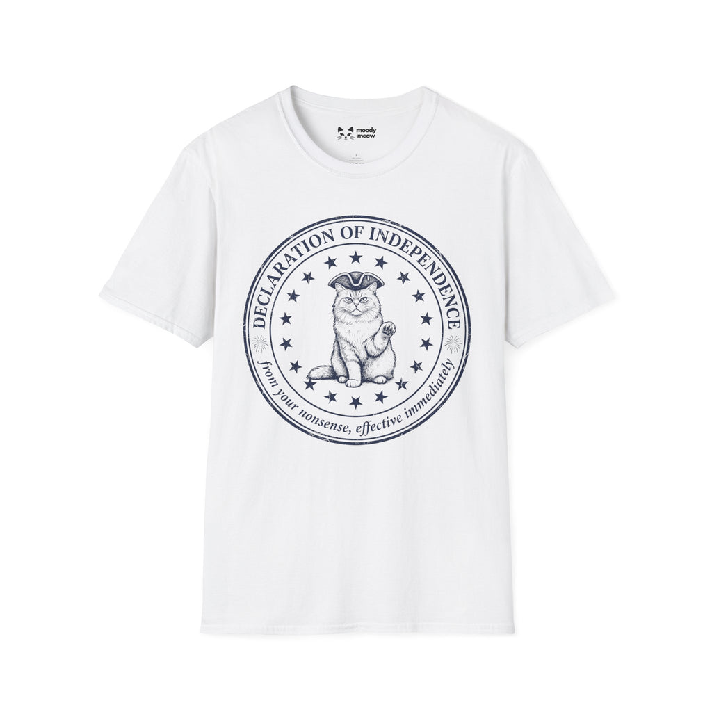 Declaration of Independence Cat T-Shirt