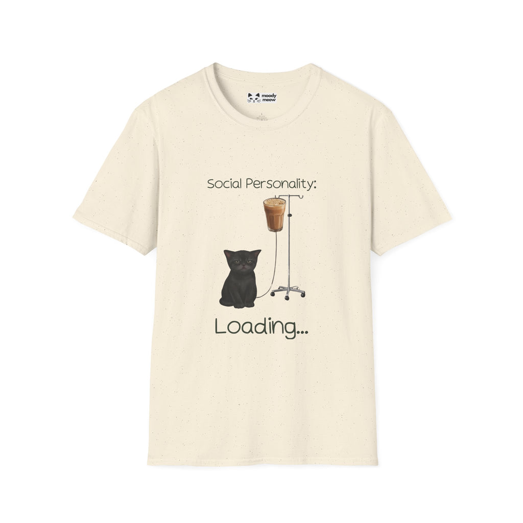 Social Personality Loading Cat T-Shirt