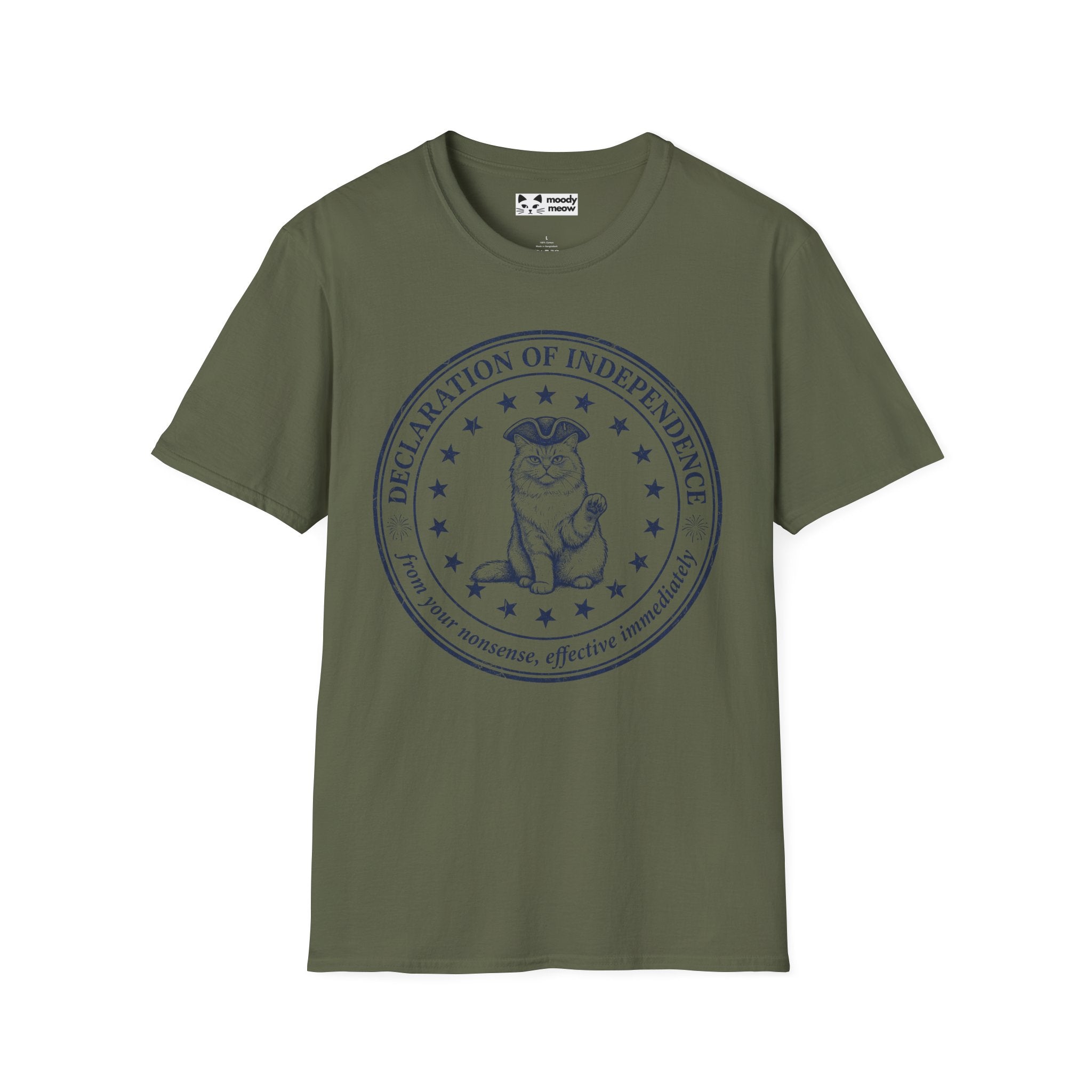 Declaration of Independence Cat T-Shirt