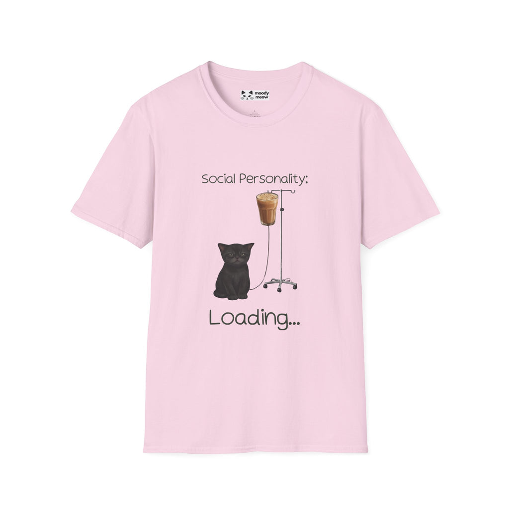 Social Personality Loading Cat T-Shirt