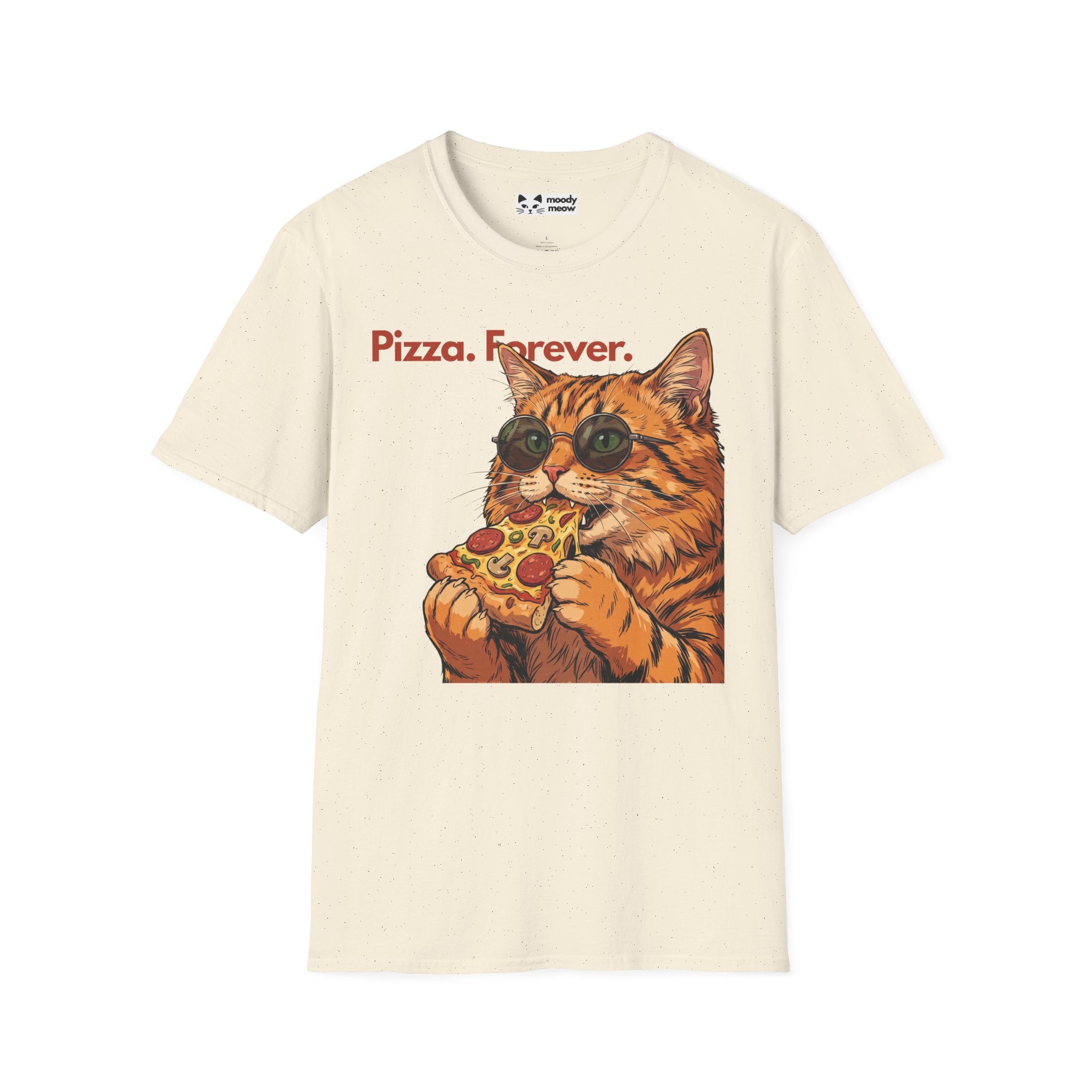 Pizza Forever Cat T-Shirt