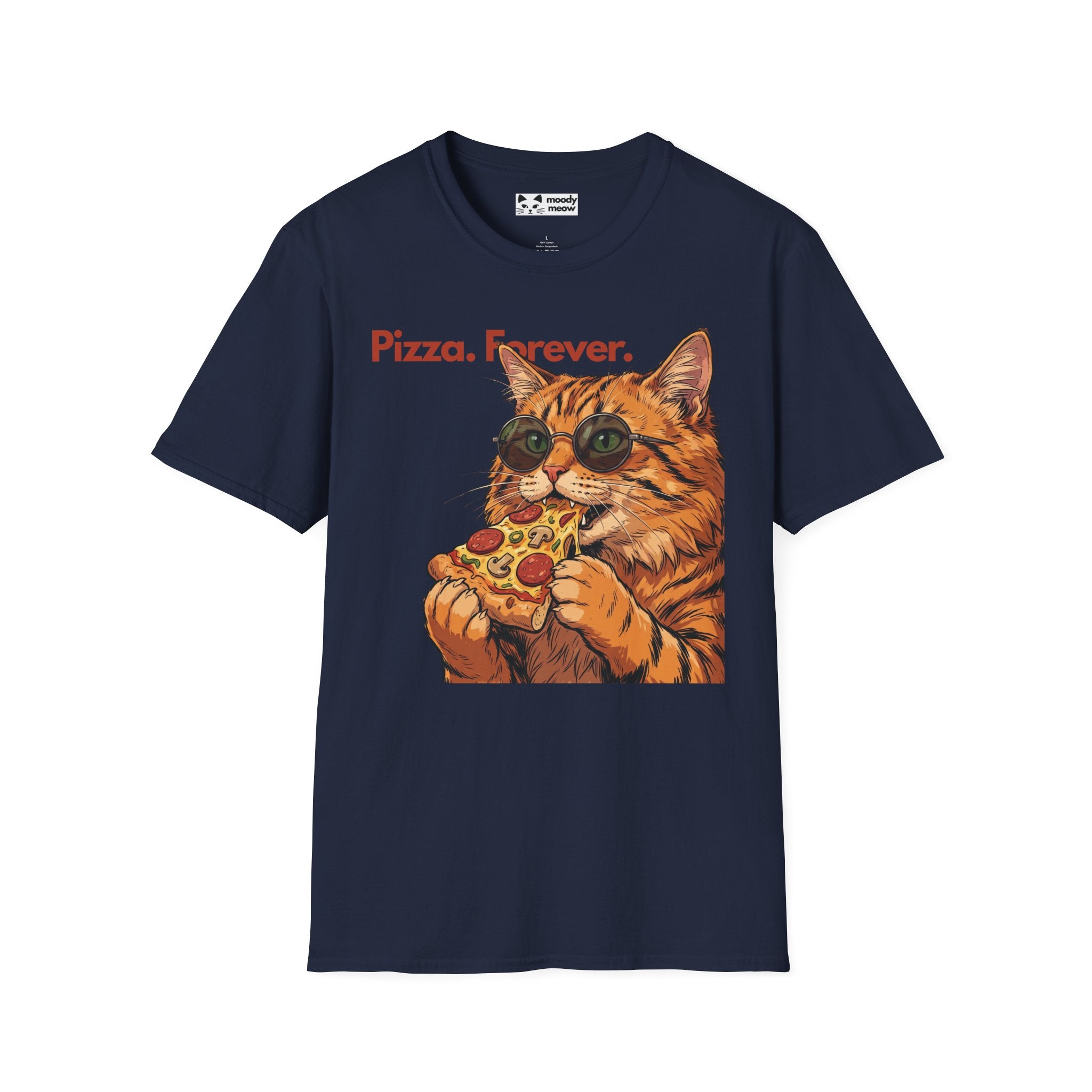 Pizza Forever Cat T-Shirt
