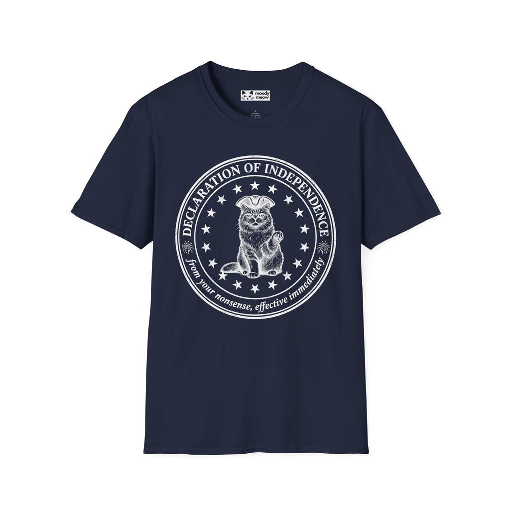 Declaration of Independence Cat T-Shirt