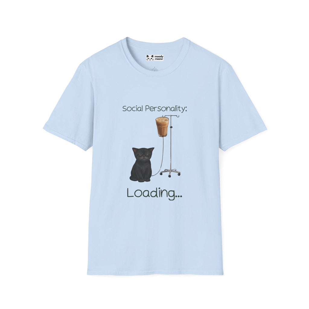 Social Personality Loading Cat T-Shirt