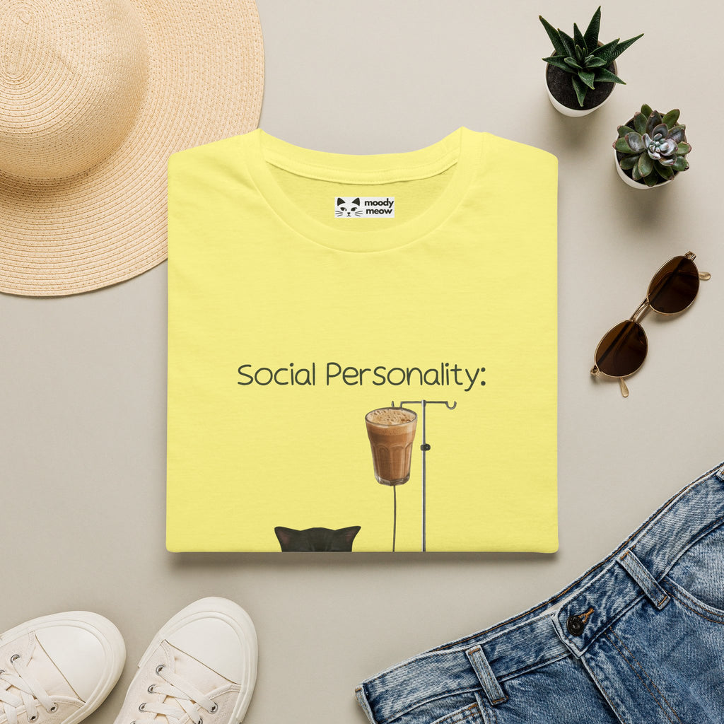 Social Personality Loading Cat T-Shirt