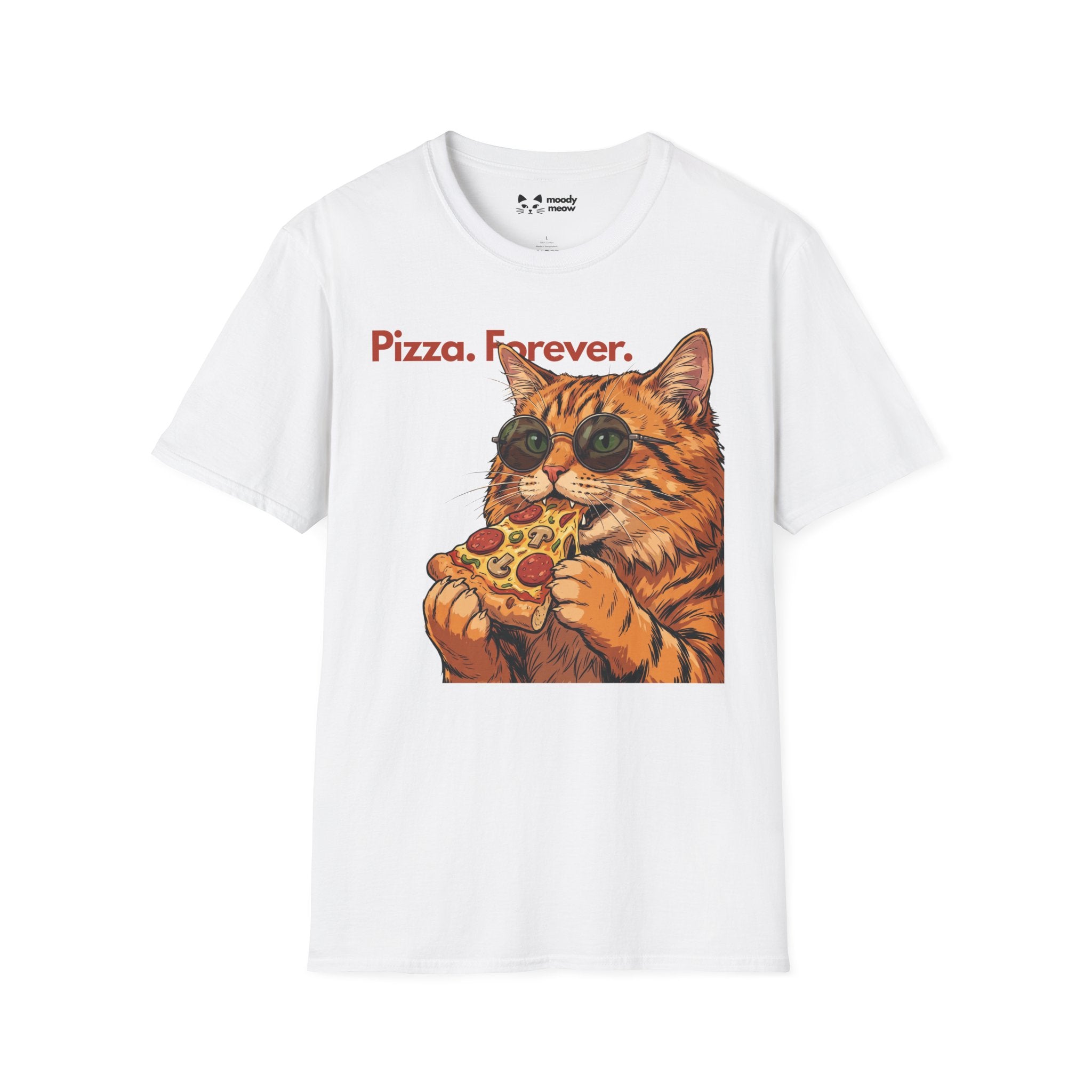 Pizza Forever Cat T-Shirt