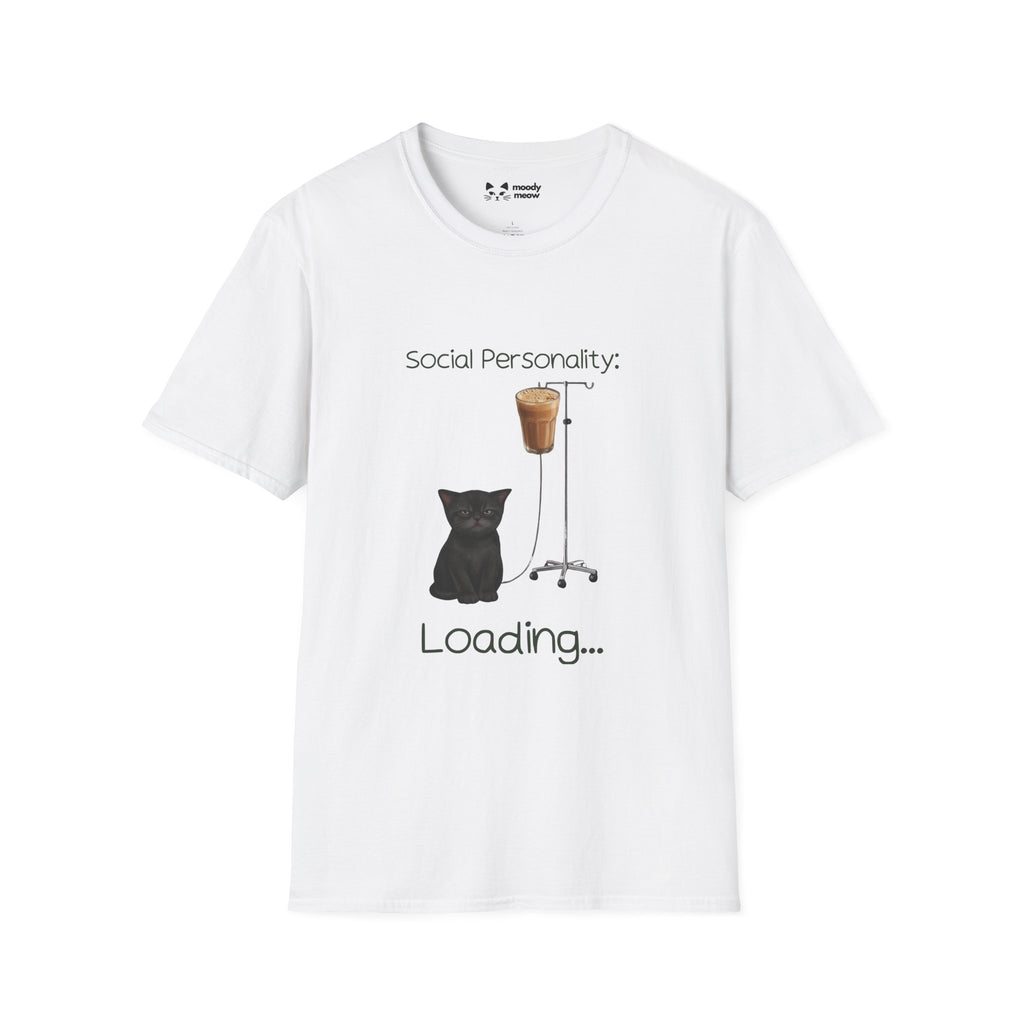 Social Personality Loading Cat T-Shirt