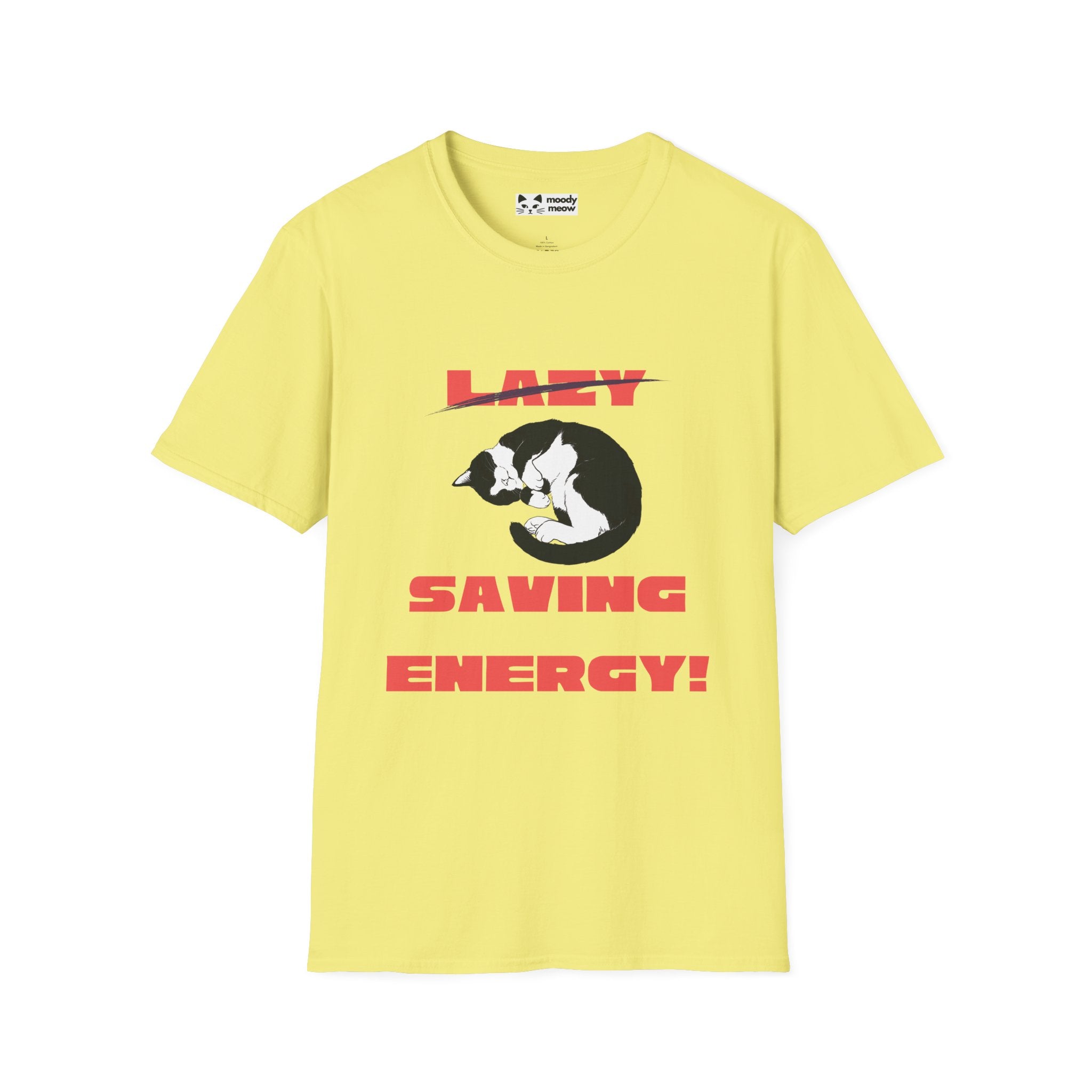 Energy Saving Cat T-Shirt
