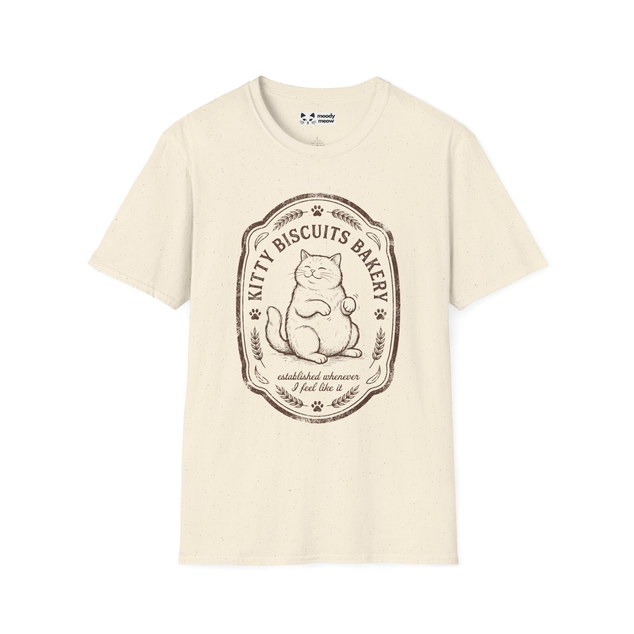 Kitty Biscuits Bakery Cat T-Shirt