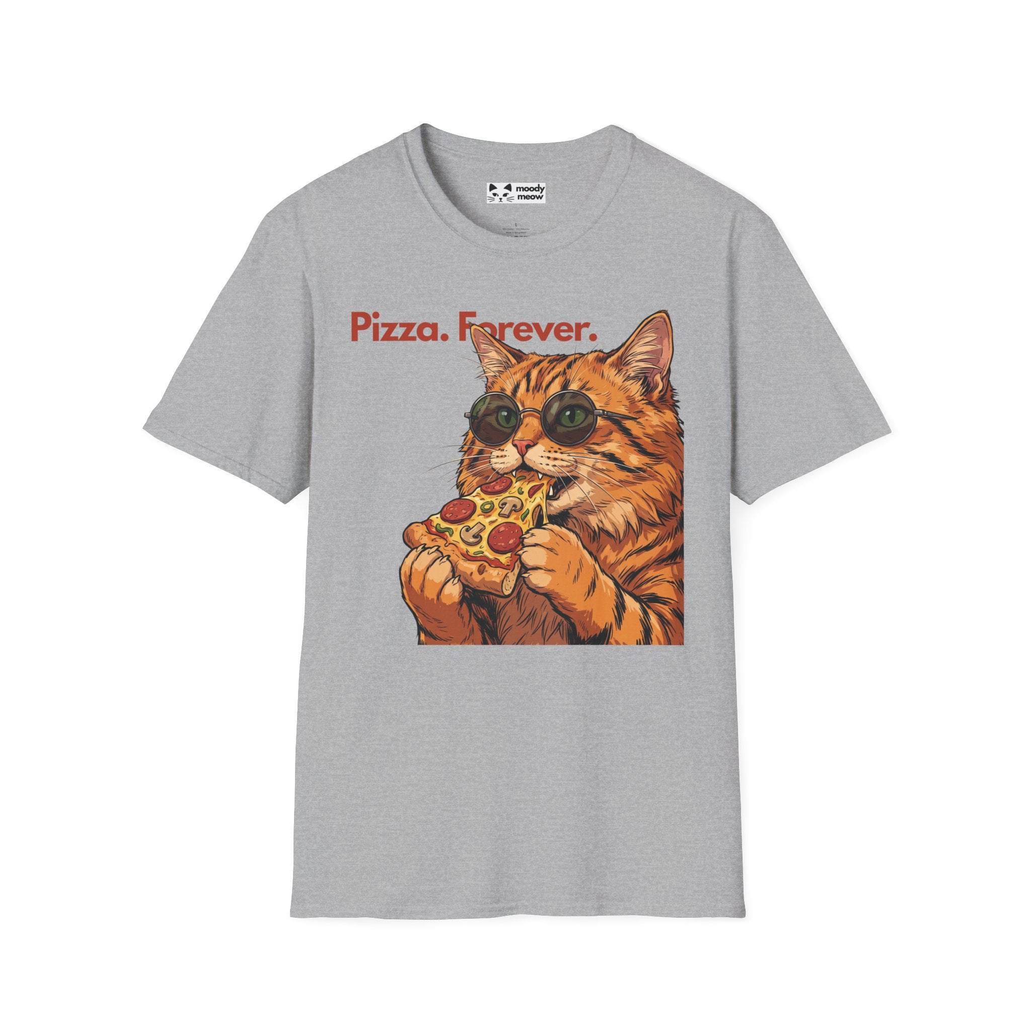 Pizza Forever Cat T-Shirt